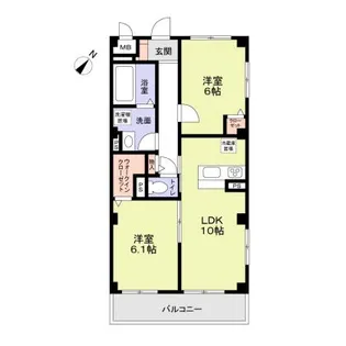 フィレ・デ・フルール【2階】の間取り