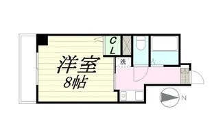 松栄タワーイン宮城野【6階】の間取り