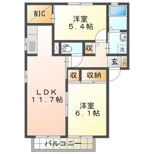 フラワーパーク【1階】の間取り