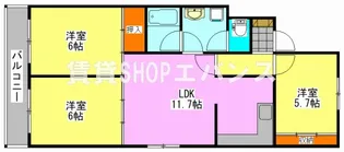 清水ビル【2階】の間取り