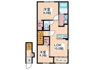 Bigsea【2階】の間取り