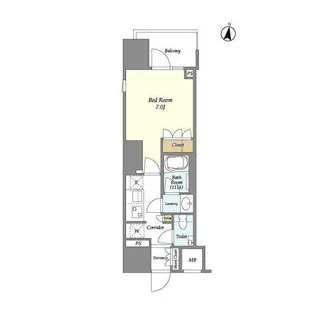 ルジェンテ文京湯島【4階】の間取り