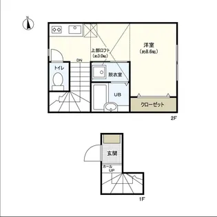 サンヴューズ桜木町【2階】の間取り