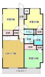 ホリホックイン和田【3階】の間取り