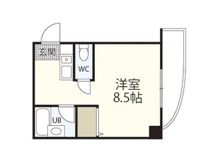 CASA東白島【2階】の間取り