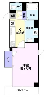 グランフォート常深【4階】の間取り