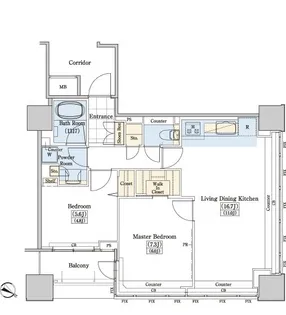 レジディアタワー上池袋(タワー棟)【6階】の間取り