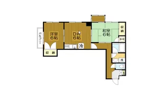 リューデスハイム衣笠【2階】の間取り