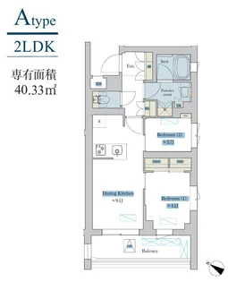 BRILLIA IST 洗足池の杜【3階】の間取り