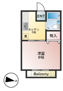 サンシティガーネット【2階】の間取り