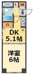 ロンターノ甲子園【1階】の間取り