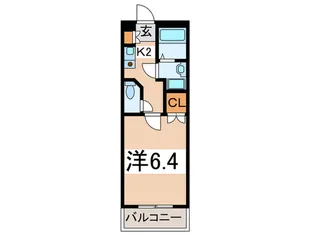 ライフモリ8号館【4階】の間取り