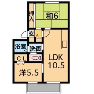 アムールシャトー【1階】の間取り