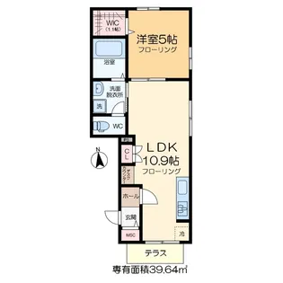 コンフィデンスコート【1階】の間取り