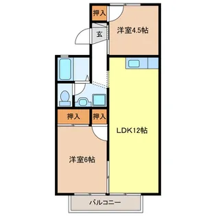セジュール高貴【2階】の間取り