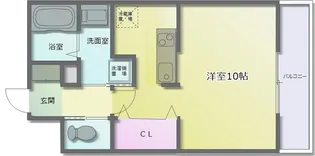 エアルレジデンスII【1階】の間取り