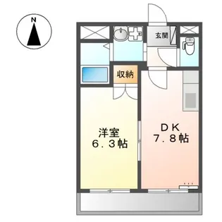 コンフォースII【1階】の間取り