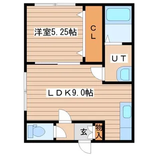 ハピネス宮の沢【4階】の間取り