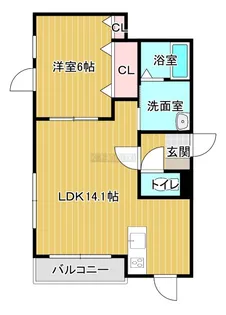 RTL船見町【3階】の間取り