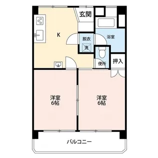 サンハイツ緑ヶ丘【3階】の間取り