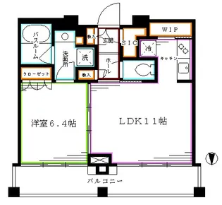 Brillia ist 中野セントラルパーク【3階】の間取り