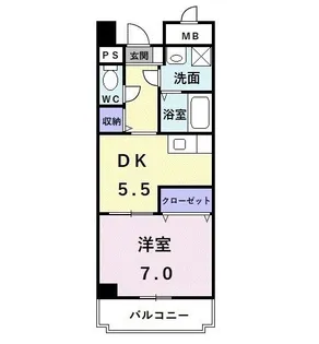 ミラン・ロワイヤルII【2階】の間取り