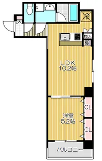 ZOOM戸越銀座【3階】の間取り