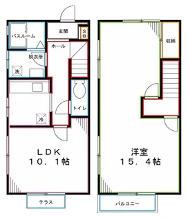 アールメゾン国立の間取り