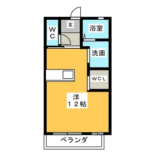 エムフラッツ【1階】の間取り