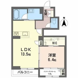 リヴェールテラス【1階】の間取り