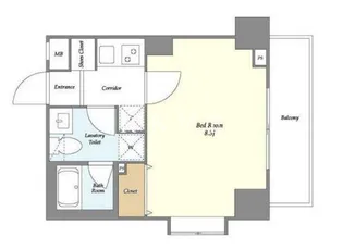 メルヴェーユ日本橋浜町【3階】の間取り