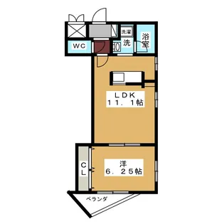リングヒルズ矢田【1階】の間取り