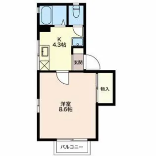 セントラルマーサ B【2階】の間取り