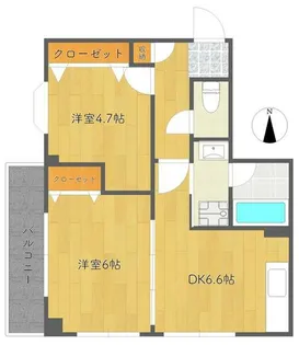 ディアコート【2階】の間取り