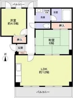 パークサイド天文【3階】の間取り