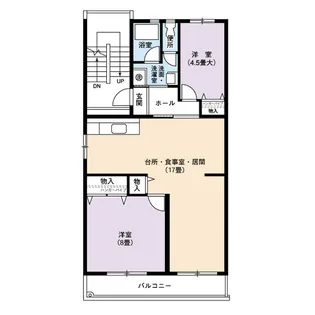 UR鳴海【4階】の間取り