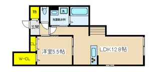 メル サフィール【1階】の間取り