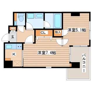 BRANDZ TOMIZAWA【3階】の間取り