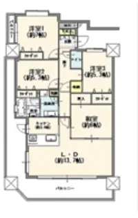 Fステージ小禄宮城弐番館【11階】の間取り