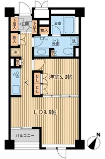 レジデンス三宿【2階】の間取り