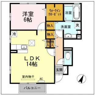 クオーレ【1階】の間取り