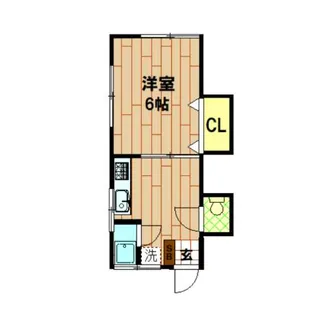 青木ハイツ【2階】の間取り