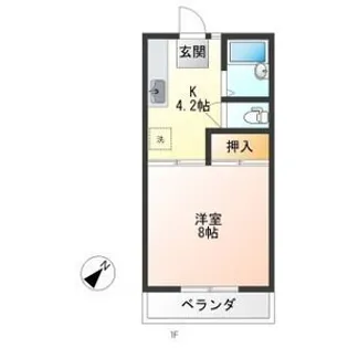 ハイツ田仲【2階】の間取り