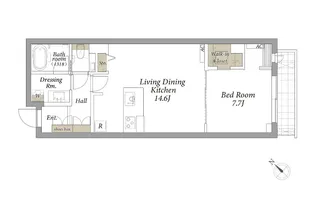 グランツ六義園【1階】の間取り