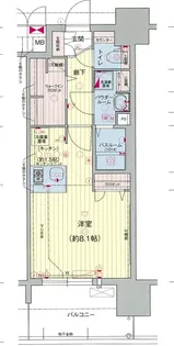 プレサンスジェネ栄【4階】の間取り