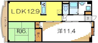 ドルツイザイム【3階】の間取り