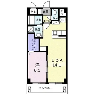 テラス 喜本【1階】の間取り