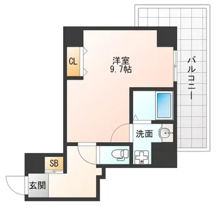 meetMe梅田西【9階】の間取り