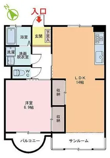 レジデンス大地【2階】の間取り