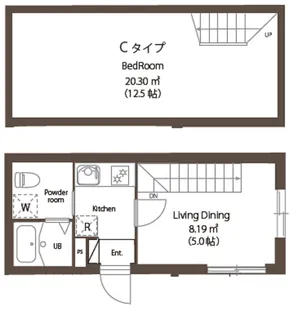 ドムス・スタイル目黒不動前【1階】の間取り